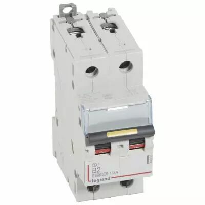 Disjoncteur DX� 10000-vis/vis-2P-230/400V~-2A-16kA-courbe B - 2M (408953)