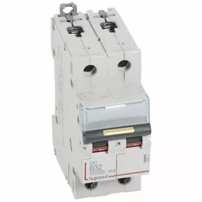 Disjoncteur DX� 10000-vis/vis-2P-230/400V~-32A-16kA-courbe B - 2M (408962)