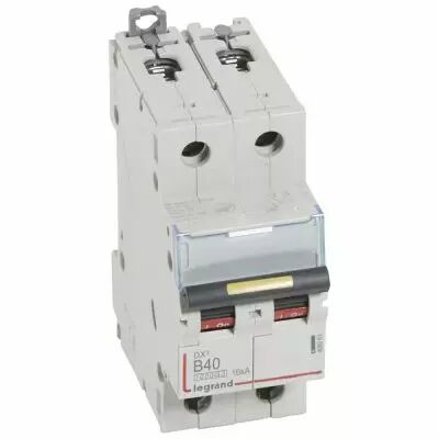 Disjoncteur DX� 10000-vis/vis-2P-230/400V~-40A-16kA-courbe B - 2M (408963)