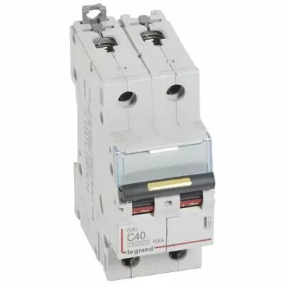 Disjoncteur DX� 10000-vis/vis-2P-230/400V~-40A-16kA-courbe C - 2M (409225)