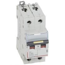 Disjoncteur DX³ 10000-vis/vis-2P-230/400V~-50A-16kA-courbe C - 2M (409226)