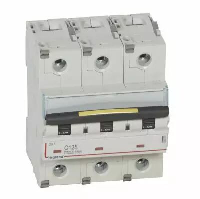 Disjoncteur DX� 10000-vis/vis-3P-400V~-125A-16kA-courbe C - 4,5M (409282)
