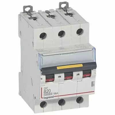 Disjoncteur DX� 10000-vis/vis-3P-400V~-20A-16kA-courbe B - 3M (409009)