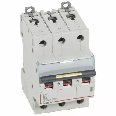 Disjoncteur DX� 10000-vis/vis-3P-400V~-2A-16kA-courbe B - 3M (409002)