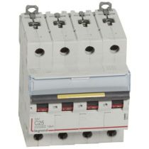 Disjoncteur DX³ 10000-vis/vis-4P-400V~-25A-16kA-courbe C - 4M (409357)