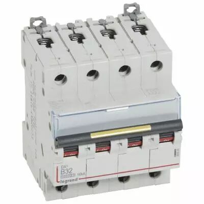 Disjoncteur DX� 10000-vis/vis-4P-400V~-32A-16kA-courbe B - 4M (409085)