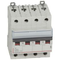 Disjoncteur DX³ 10000-vis/vis-4P-400V~-63A-16kA-courbe C - 4M (409361)