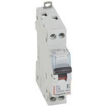 Disjoncteur DX³ 10000-vis/vis-U+N-230V~-6A-16kA-courbe C - 1M (409148)