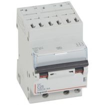 Disjoncteur DX³ 4500 - auto/vis - 3P - 400 V~ - 25A - 6kA - courbe C - 1 mod (406903)