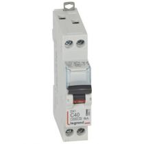 Disjoncteur DX³ 4500 - vis/vis - U+N 230V~ 40A - 6kA - courbe C - 1 mod (406873)