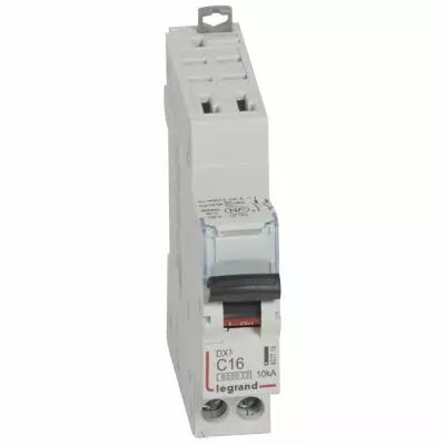 Disjoncteur DX� 6000 - auto/vis - U+N - 230V~ - 16 A - 10 kA - courbe C - 1M (407714)