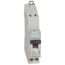 Disjoncteur DX³ 6000 - auto/vis - U+N - 230V~ - 16 A - 10 kA - courbe C - 1M (407714)