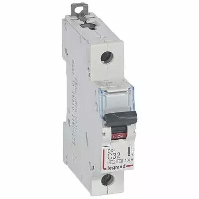 Disjoncteur DX� 6000 - vis/vis - 1P - 230/400V~ - 32A -10kA - courbe C - 1M (407657)