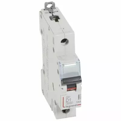 Disjoncteur DX� 6000 -vis/vis- 1P-230/400V~ -1A-10kA - courbe D - peigne HX� - 1M (407949)