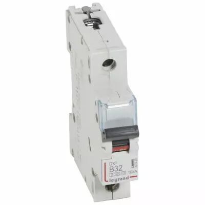 Disjoncteur DX� 6000 -vis/vis- 1P-230/400V~ -32A-10kA -courbe B - 1M (407420)