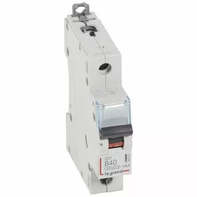 Disjoncteur DX� 6000 -vis/vis- 1P-230/400V~ -40A-10kA -courbe B - 1M (407421)