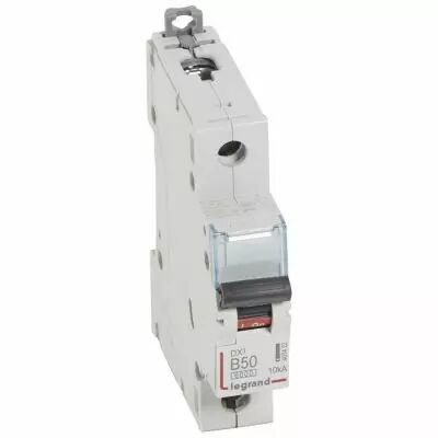 Disjoncteur DX� 6000 -vis/vis- 1P-230/400V~ -50A-10kA -courbe B - 1M (407422)
