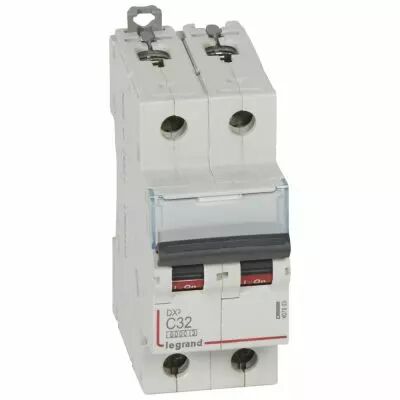 Disjoncteur DX� 6000 -vis/vis- 4P- 400V~-50A-10kA-courbeC-peigne HX� trad 4P - 4M (407903)