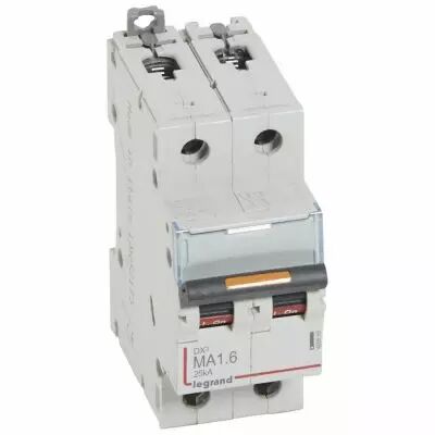 Disjoncteur DX� MA-vis/vis-2P-230/400V~-1,6A-25kA-magn�tique seul - 2M (409866)