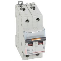 Disjoncteur DX³ MA-vis/vis-2P-230/400V~-1,6A-25kA-magnétique seul - 2M (409866)