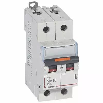 Disjoncteur DX� MA-vis/vis-2P-230/400V~-16A-25kA-magn�tique seul - 2M (409872)