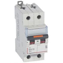 Disjoncteur DX³ MA-vis/vis-2P-230/400V~-16A-25kA-magnétique seul - 2M (409872)