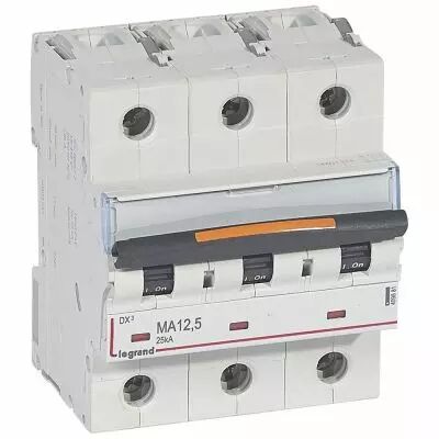 Disjoncteur DX� MA-vis/vis-3P-400V~-12,5A-25kA-magn�tique seul - 4,5M (409881)