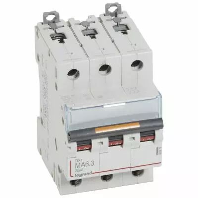 Disjoncteur DX� MA-vis/vis-3P-400V~-6,3A-25kA-magn�tique seul - 3M (409879)
