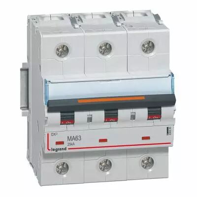 Disjoncteur DX� MA-vis/vis-3P-400V~-63A-25kA-magn�tique seul - 4,5M (409885)