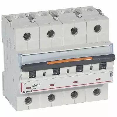Disjoncteur DX� MA-vis/vis-4P-400V~-16A-25kA-magn�tique seul - 6M (409892)