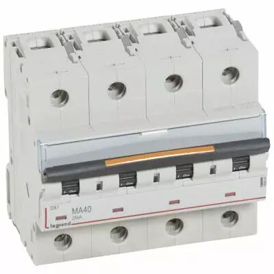 Disjoncteur DX� MA-vis/vis-4P-400V~-40A-25kA-magn�tique seul - 6M (409894)