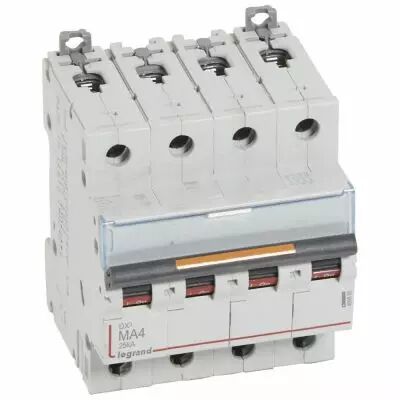 Disjoncteur DX� MA-vis/vis-4P-400V~-4A-25kA-magn�tique seul - 4M (409888)