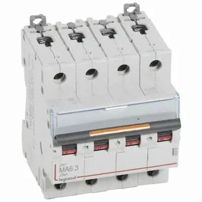 Disjoncteur DX� MA-vis/vis-4P-400V~-6,3A-25kA-magn�tique seul - 4M (409889)