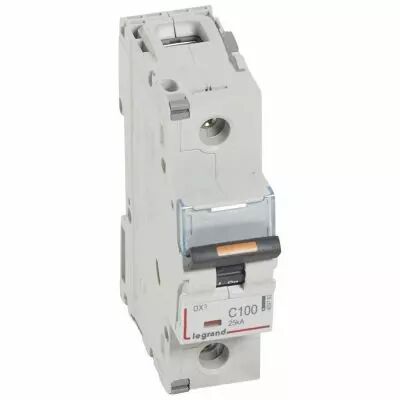 Disjoncteur DX�-vis/vis-1P-230/400V~-100A-25kA-courbe C - 1,5M (409763)