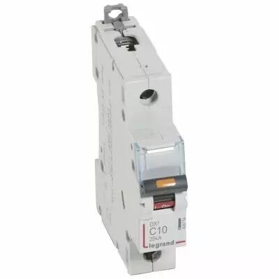 Disjoncteur DX�-vis/vis-1P-230/400V~-10A-25kA-courbe C - 1M (409754)
