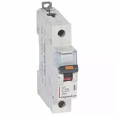 Disjoncteur DX�-vis/vis-1P-230/400V~-25A-25kA-courbe C - 1M (409757)