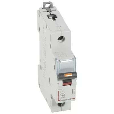 Disjoncteur DX�-vis/vis-1P-230/400V~-2A-25kA-courbe C - 1M (409752)