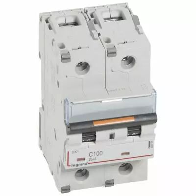 Disjoncteur DX�-vis/vis-2P-230/400V~-100A-25kA-courbe C - 3M (409776)