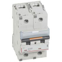 Disjoncteur DX³-vis/vis-2P-230/400V~-100A-25kA-courbe C - 3M (409776)