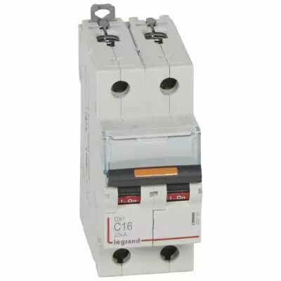 Disjoncteur DX�-vis/vis-2P-230/400V~-16A-25kA-courbe C - 2M (409768)