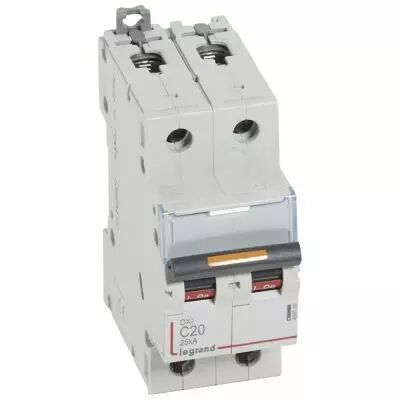 Disjoncteur DX�-vis/vis-2P-230/400V~-20A-25kA-courbe C - 2M (409769)