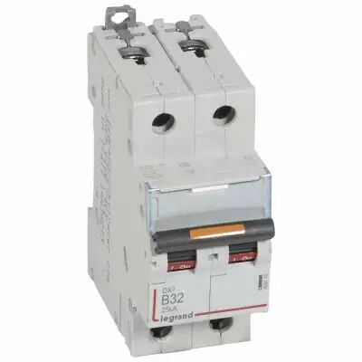 Disjoncteur DX�-vis/vis-2P-230/400V~-32A-25kA-courbe B - 2M (409719)
