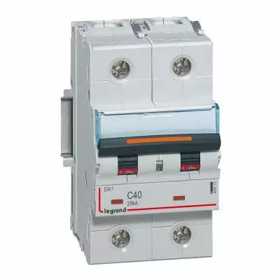 Disjoncteur DX�-vis/vis-2P-230/400V~-40A-25kA-courbe C - 3M (409772)