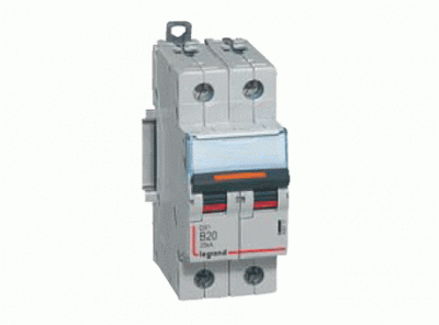 Disjoncteur DX�-vis/vis-2P-230/400V~-80A-25kA-courbe C - 3M (409775)