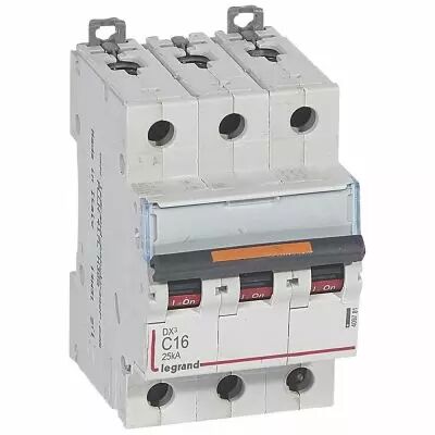 Disjoncteur DX�-vis/vis-3P-400V~-16A-25kA-courbe C - 3M (409781)