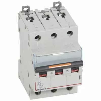 Disjoncteur DX�-vis/vis-3P-400V~-20A-25kA-courbe B - 3M (409730)