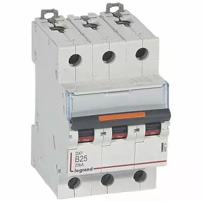 Disjoncteur DX�-vis/vis-3P-400V~-25A-25kA-courbe B - 3M (409731)
