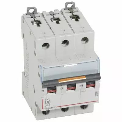 Disjoncteur DX�-vis/vis-3P-400V~-6A-25kA-courbe D - 3M (409831)