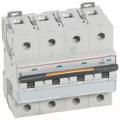 Disjoncteur DX�-vis/vis-4P-400V~-40A-25kA-courbe B - 6M (409746)