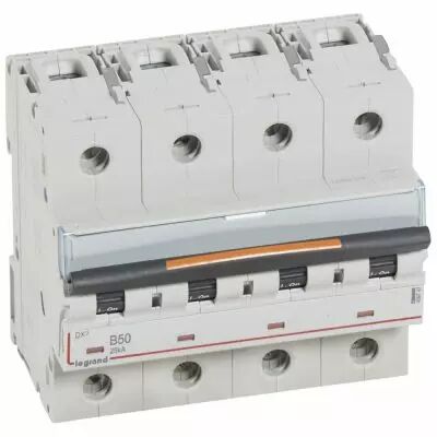 Disjoncteur DX�-vis/vis-4P-400V~-50A-25kA-courbe B - 6M (409747)